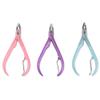 AnHua Nail Cuticle Pusher Tweezer Cutter Nipper Clipper Dead Skin Remover Manicure Art Grooming Tool Beauty Nail Pliers (Pink) view 4