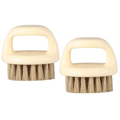 2pcs Cleaning Brush Mustache Grooming Brush Comb Satin Bonnet Small Beard Beard Trimming Nursing Coat Tooth Gem Kit Hair Man Wen Wan