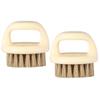 2pcs Cleaning Brush Mustache Grooming Brush Comb Satin Bonnet Small Beard Beard Trimming Nursing Coat Tooth Gem Kit Hair Man Wen Wan view 1