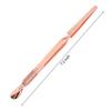 2PCS Rose Gold Stainless Steel Nail Art Tools Pinching Cuticle Pusher - Multifunction False Nail Shaping Tweezers Manicure Tool view 2