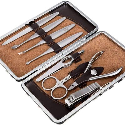 8 Piece Men's Nail Clipper Set Men's Women's Stainless Steel