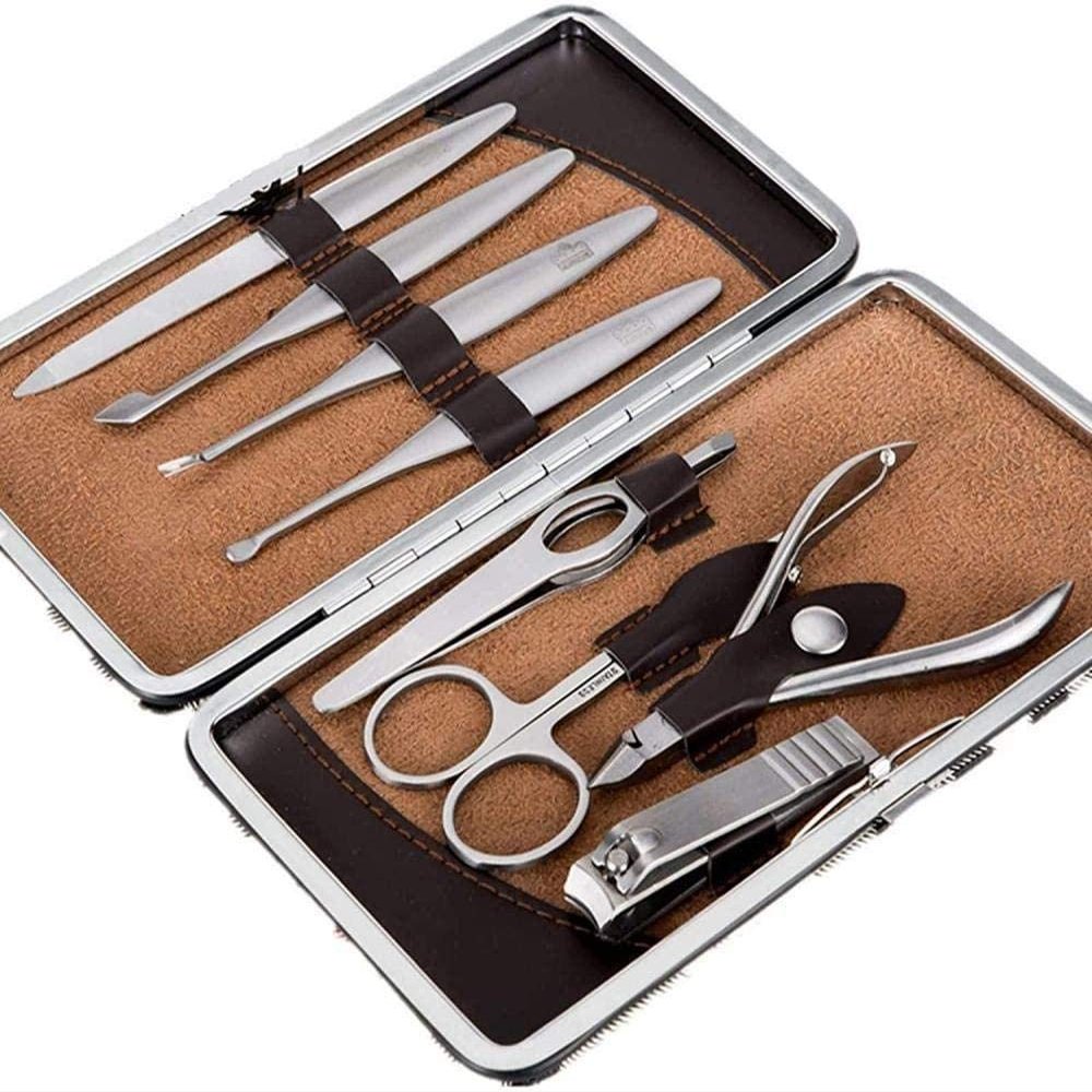 8 Piece Men's Nail Clipper Set Men's Women's Stainless Steel
