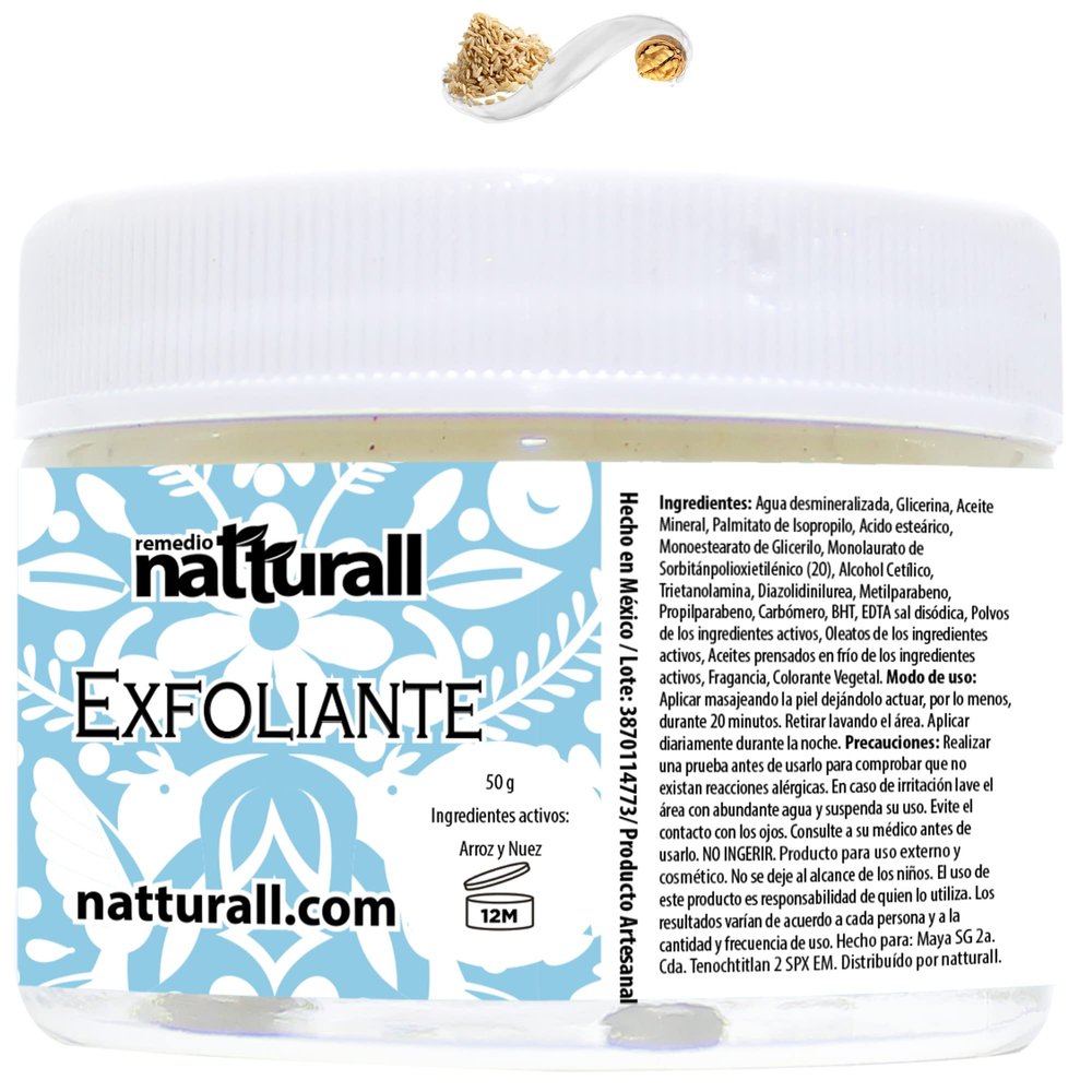 Facial Body Scrub Feet Lips Rice Walnut 50g