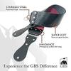 G.B.S Handmade Premium Black and Maroon Straight Razor Leather Sharpening Strop/Strap with Canvase - 3" x 26" Wood Shave Ready Straight Razor view 3