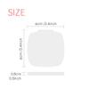 Pink Carnation Mothe Day Flower Plant Square Mirror Portable Compact Pocket Makeup Double Sided Glass view 3
