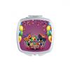 Balloon Head Happy Carnival Of Venice Square Mirror Portable Compact Pocket Makeup Double Sided Glass view 1