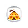 Amusement Park Tent Color Illustration Square Mirror Portable Compact Pocket Makeup Double Sided Glass view 1