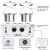 Double Wax Warmer Professional Electric Wax Heater Machine for Hair Removal, Dual Waxing Pot Paraffin Facial Skin Body SPA Salon Equipment with Adjustable Temperature Set view 3