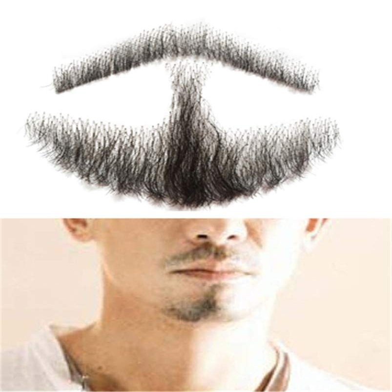 Aimeely Mens Simulation Fake beard Human Hair Mustache Makeup Cosplay Props (6#)