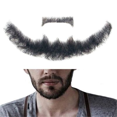 Aimeely Mens Simulation Fake beard Human Hair Mustache Makeup Cosplay Props (7#)