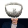Aimeely Mens Simulation Fake beard Human Hair Mustache Makeup Cosplay Props (5#) view 1