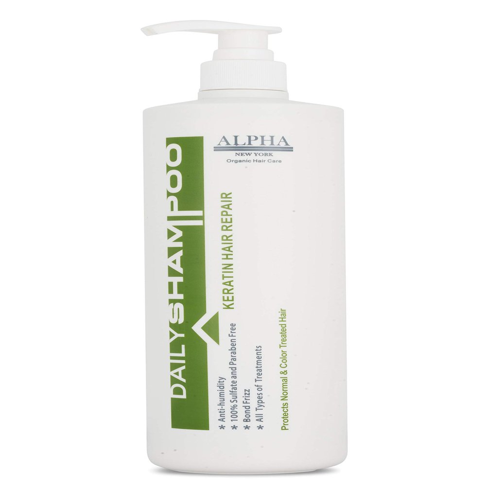 ALPHA NEW YORK Daily Shampoo keratin hair repair 1000ml anti humidity 100% sulfate Free