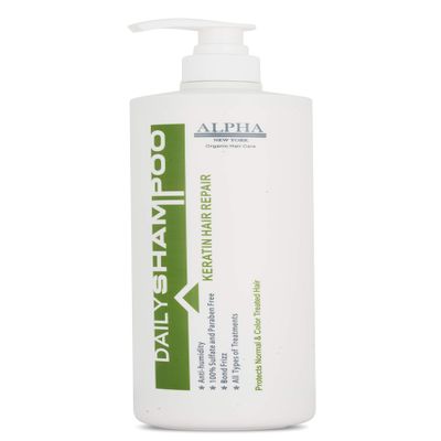 ALPHA NEW YORK Daily Shampoo keratin hair repair 500ml anti humidity 100% sulfate Free