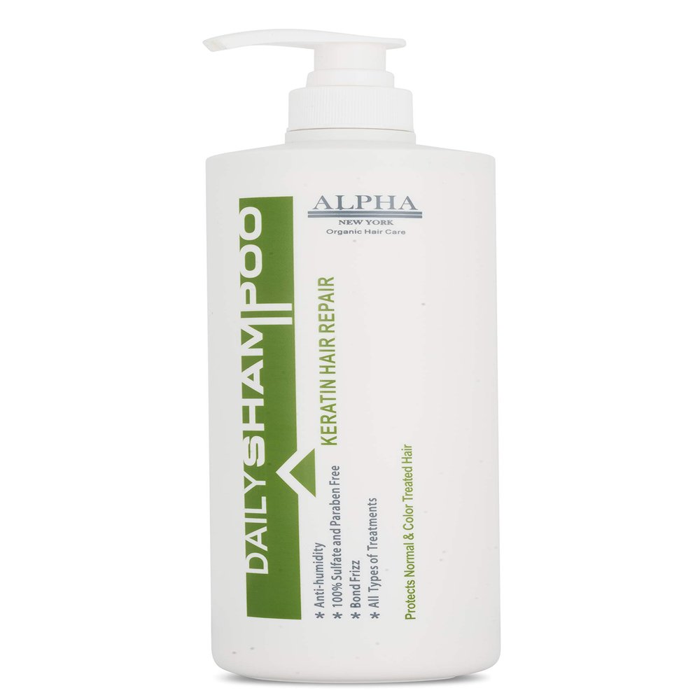 ALPHA NEW YORK Daily Shampoo keratin hair repair 500ml anti humidity 100% sulfate Free