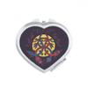 Animal Snake Creature Combination Pattern Heart Mirror Travel Magnification Portable Handheld Pocket Makeup view 1