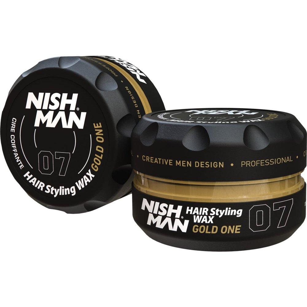 2 Boxes of nishman Gold One 07 Men's Hair Gel Wax Extra Strong Hold