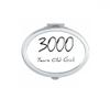 3000 years old Girl Age Oval Mirror Portable Fold Hand Makeup Double Side Glasses view 1