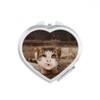 Animal Funny Cat Photograph Shoot Heart Mirror Travel Magnification Portable Handheld Pocket Makeup view 1