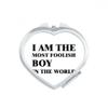 I Am The Foolish Boy Heart Mirror Travel Magnification Portable Handheld Pocket Makeup view 1