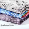 Olbye Boho Headbands Women Wide Hairbands Elastic Turban Head Bands Non Slip Floral Hair Bands Workout Head Wraps Yoga Hair Scarfs Fashion Hair Accessories for Women 3Pcs (Boho) view 3