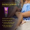 Millennium Tanning Solid Black Leg Bronzer  Ultra Dark Tanning Lotion with Aloe Vera, Cellulite Fighters & Hair Growth Inhibitors (6.78 oz) view 3