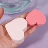 2 Set 4pcs Heart Puff Beauty Puff Powder s Small Powder Makeup Wedges Sponges for Cleaning Foundation Makeup Powder Practical Powder Household Powder Pad view 2