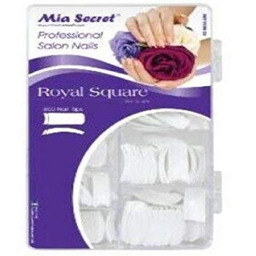 Mia Secret Professional Nail System 500 Royal Square Nail Tips - Ultra White