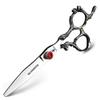 XUANFENG 6" 7" Hairdressing Scissors Hair Professional Cutting Shears Set Hair Thinning Scissors Barber Scissors 440C Japan (6 inch-2pcs-Thinning 20%) view 3