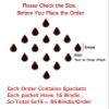 VAMA Fashions 5mm Medium Size Tear Drop Premium Velvet Tilak Shape Forehead Sticker Sketch Dark Maroon Kumkum Sindoor Bindi for Women & Girls view 2