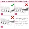 Premade Volume Eyelash Extensions 8D-D-0.07-13 Short Stem Premade Fans Eyelash Extensions 9 to 20 mm Volume Lash Extensions .07 .10 Pre made Lash Fans C D Curl (8D-D-0.07,13mm) view 4