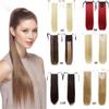 22" Long Straight Clip In Tail False Hair Ponytail Hairpiece With Hairpins Heat Resistant Synthetic Natural Wave Pony 105 22inches view 2