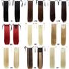 22" Long Straight Clip In Tail False Hair Ponytail Hairpiece With Hairpins Heat Resistant Synthetic Natural Wave Pony 105 22inches view 4