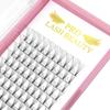 Premade Fans Eyelash Extensions 6D-D-0.10-14 Short Stem Premade Volume Eyelash Extensions .07 .10 C D Curl Pre made Lash Fans 9 to 20 mm Volume Lash Extensions (6D-D-0.10,14mm) view 1