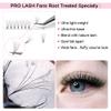Premade Fans Eyelash Extensions 6D-D-0.10-14 Short Stem Premade Volume Eyelash Extensions .07 .10 C D Curl Pre made Lash Fans 9 to 20 mm Volume Lash Extensions (6D-D-0.10,14mm) view 2
