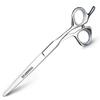 Japan 440C Scissors Cutting Scissors Black Hair Cutting Tools 7 Inch Hairdressing Scissors Professional Hairdressing Scissors (6 inch, Silver) view 1