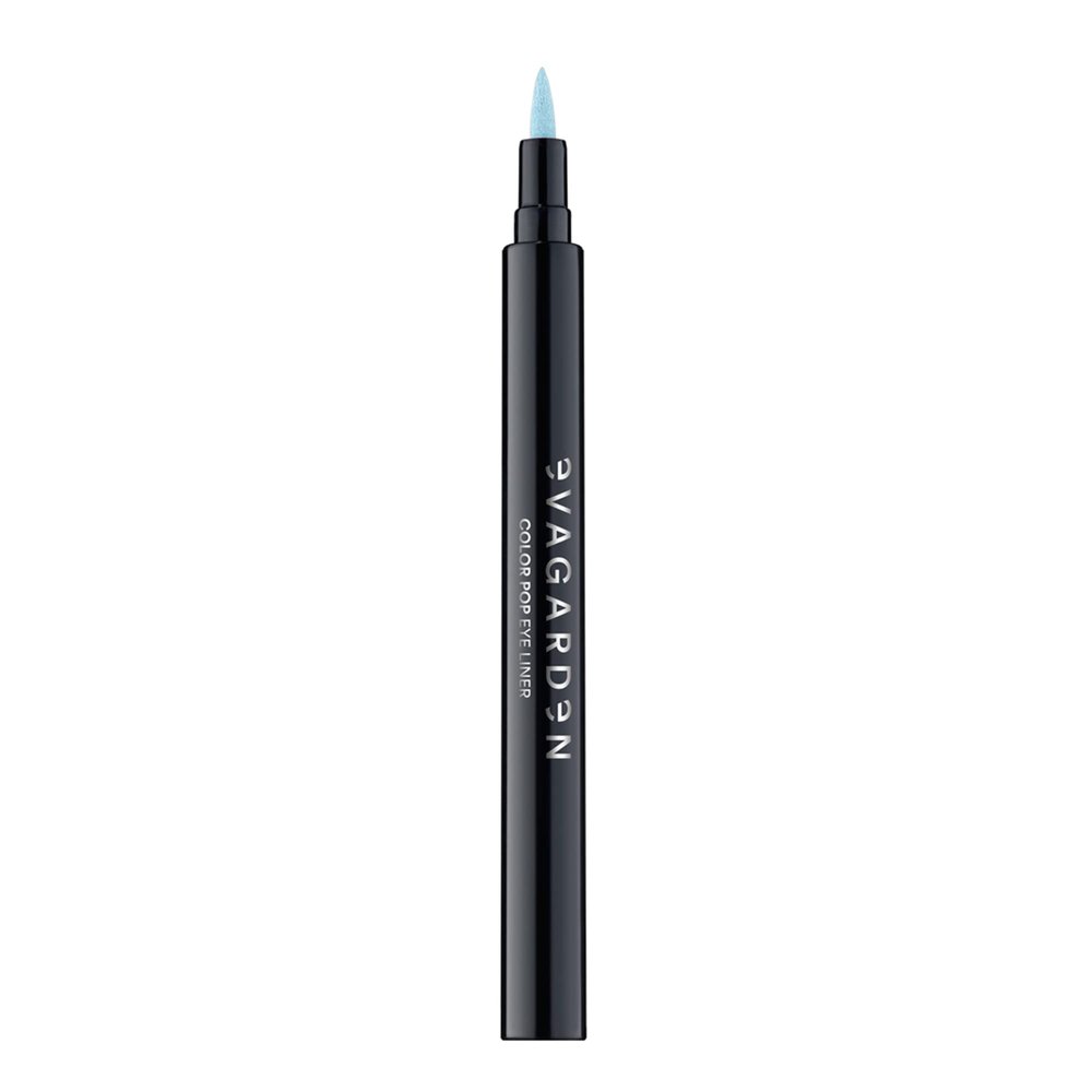 EVAGARDEN Color Pop Eye Liner - No Smudging, Quick Drying Formula - Creates Ultra-Fine to Bold Lines with Precise Application - Intense Hue Enhances Your Face Makeup - 03 Blue Radiance - 1 Pc