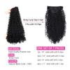 BHF 26 inch Kinky Curly Clip In Hair Extensions, Double Weft Full Head Japanese Heat Resistance Fiber 140g Synthetic Curly Hair Extensions For Women 7pieces (#1B) view 2