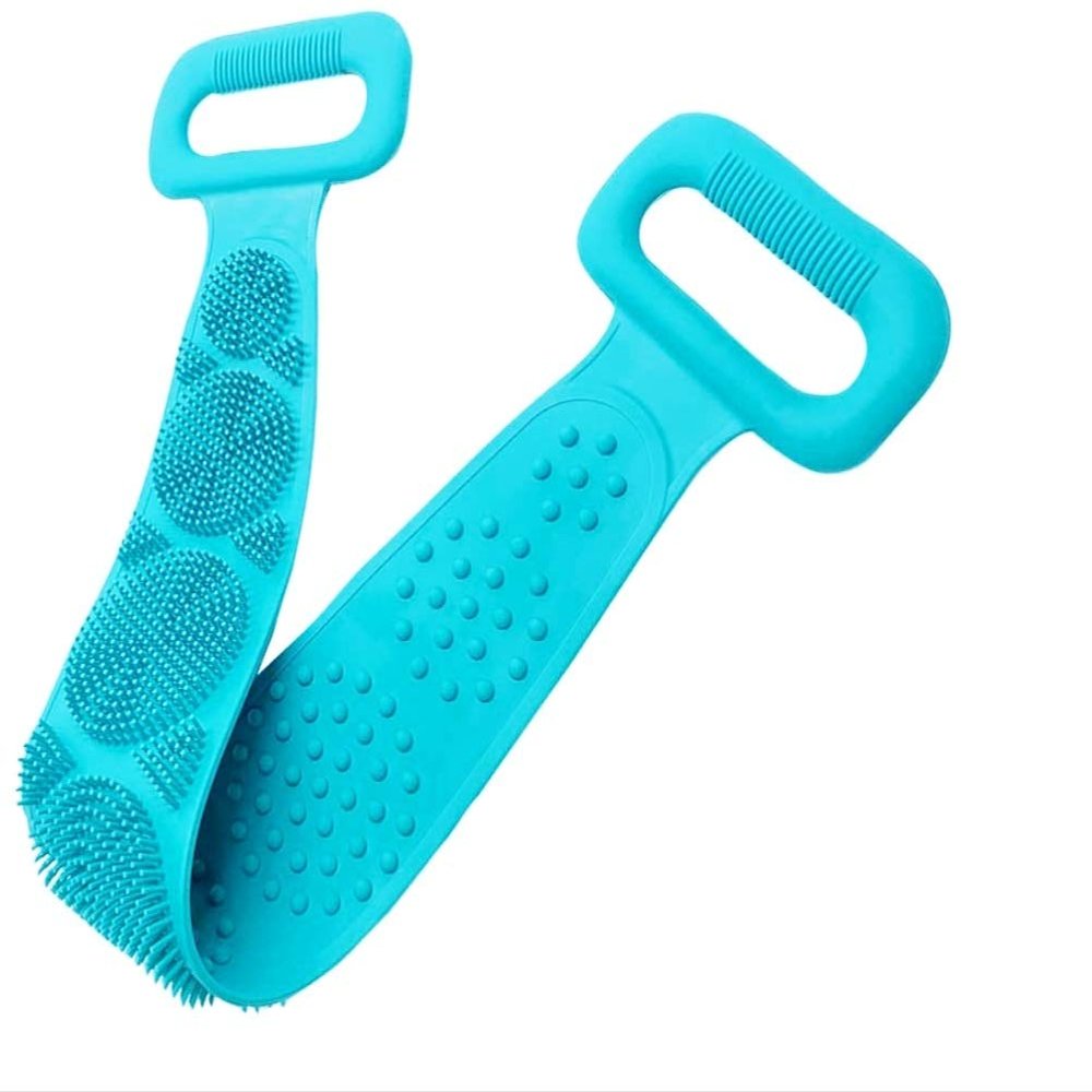 Back Scrubber Silicone Bath Body Brush Back Exfoliating Back Washer Massager Shower Towel Deep Cleaning Belt