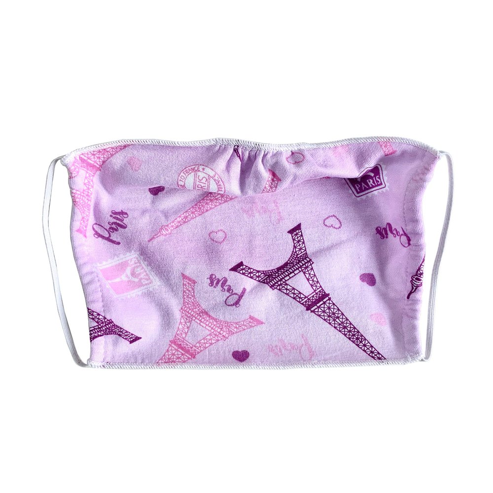Esme ADULTS 2 PLY Jersey Knit Face Mask Cover Paris