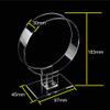 lasenersm 2 Pieces Clear Acrylic Headband Display Stand Single Headband Holder Hairband Display Stand Hair Hoop Holder Acrylic Headband Organizer, Transparent view 3