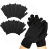 10Pairs Exfoliating Gloves - Premium Black Double Sided Scrub Wash Mitt for Bath or Shower - Luxury Spa Exfoliation Accessories for Beauty Spa Dead Skin Cell Remover, Suitable for Men and Women view 1