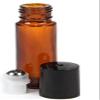 10 ml. Amber Glass Roll On Bottle with PPE or Steel Roller Insert view 1