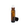 10 ml. Amber Glass Roll On Bottle with PPE or Steel Roller Insert view 3