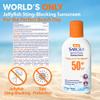 Safe Sea Jellyfish Sting-Blocking Sunscreen, SPF 50+ Lotion 4oz, Waterproof, Biodegradable, Coral Reef-Safe  Body and Face Sunscreen, Anti-Jellyfish and Sea-Lice sting protection. 4 FL Oz (Pack of 3) view 2