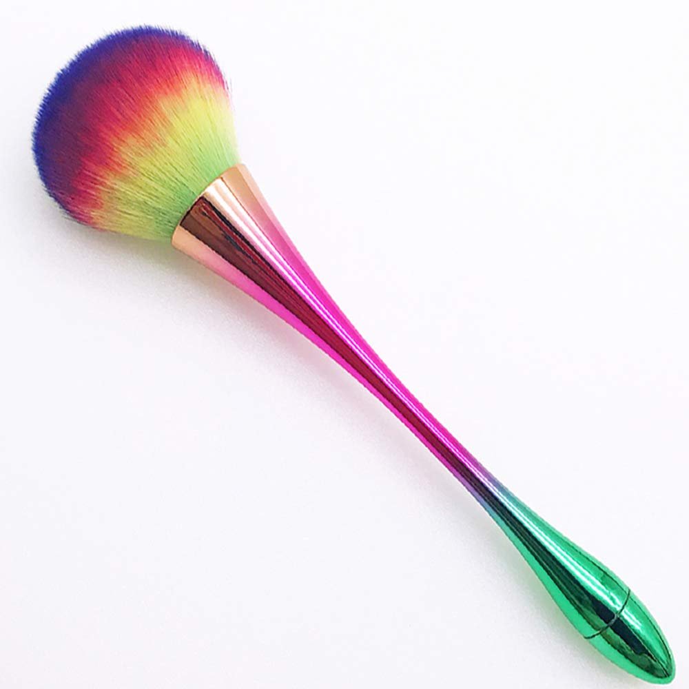 Large Powder Mineral BrushFoundation Makeup Brush,Powder Brush and Blush Brush for Daily Makeup,Kabuki Makeup Brushes(Colorful)