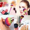 Large Powder Mineral BrushFoundation Makeup Brush,Powder Brush and Blush Brush for Daily Makeup,Kabuki Makeup Brushes(Colorful)  view 4