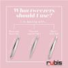Rubis Evolution Ion-Coated Stainless Steel Tweezers, Combined Pointed/Slanted Tips for Precise Eyebrows and Hair Removal, 4K902,Rubis Switzerland Swiss Made World Renowned Precision view 4