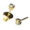 Beauty Made Easy Universal ear piercing kit with 24 pairs iridescent rock crystal earrings hypoallergenic instrument gun view 4