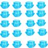 100pcs 3g Blue Eye Shadow Box Wide Mouth Plastic Bottle Trial Sample Bottling Blue Cosmetic Container Empty Cosmetic 3G/3ML Plastic Bottle for Eye Shadow, Eye Cream Box, Powder, Paint view 1