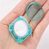 100pcs 3g Blue Eye Shadow Box Wide Mouth Plastic Bottle Trial Sample Bottling Blue Cosmetic Container Empty Cosmetic 3G/3ML Plastic Bottle for Eye Shadow, Eye Cream Box, Powder, Paint view 3